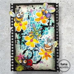 AALL & Create Stamp Set A7 1301 Creepy Crawlies