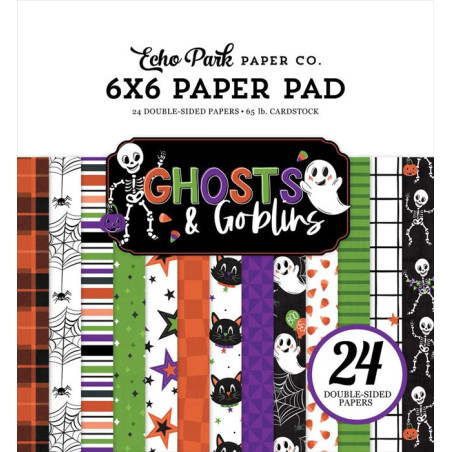 Echo Park Ghosts And Goblins Paper Pad 15x15cm