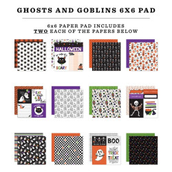 Echo Park Ghosts And Goblins Paper Pad 15x15cm