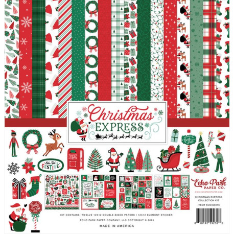 Echo Park Christmas Express Collection Kit 30x30cm