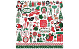 Echo Park Christmas Express Element Sticker 30x30cm