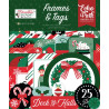Echo Park Christmas Express Frames & Tags 34pz