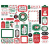 Echo Park Christmas Express Frames & Tags 34pz