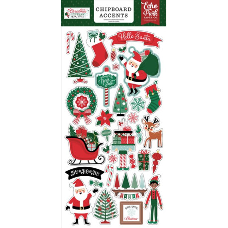 Echo Park Christmas Express Chipboard Accents