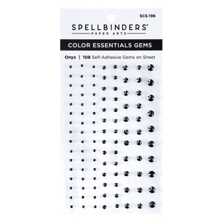 Spellbinders Color Essentials Gems Onyx 108pz