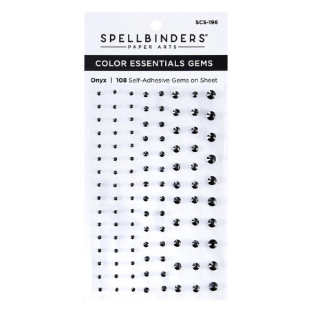Spellbinders Color Essentials Gems Onyx 108pz