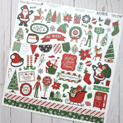 Echo Park Christmas Express Element Sticker 30x30cm