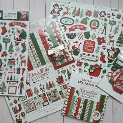 Echo Park Christmas Express Frames & Tags 34pz