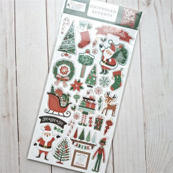 Echo Park Christmas Express Chipboard Accents