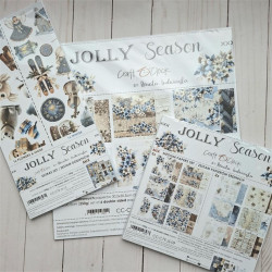 Craft o' Clock Jolly Season Paper Collection Set 30x30cm 6fg