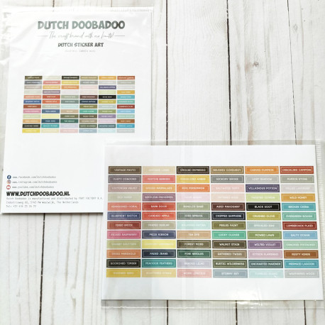 Dutch Doobadoo Dutch Sticker A5 MINI Distress Labels