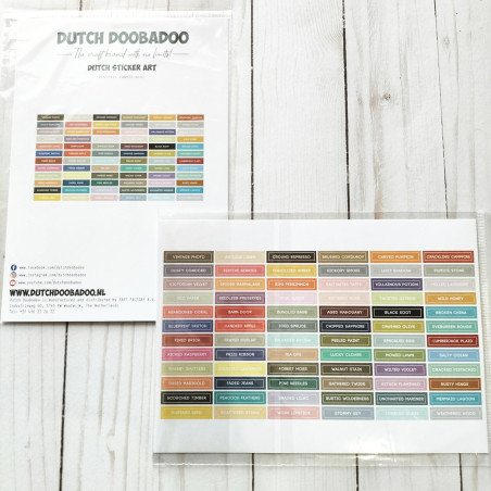 Dutch Doobadoo Dutch Sticker A5 MINI Distress Labels