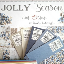 Craft o' Clock Jolly Season Paper Collection Set 30x30cm 6fg
