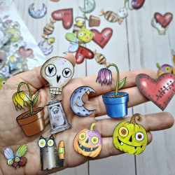 Aall & Create Ephemera 094 Creepy Curiosities 118pz