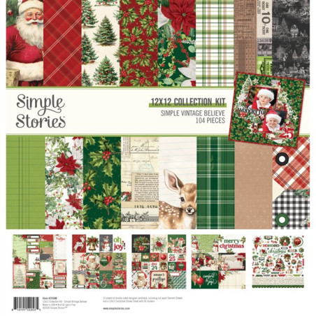 Simple Stories Simple Vintage Believe Collection Kit 30x30cm