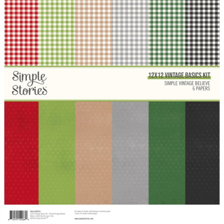 Simple Stories Simple Vintage Believe Basics Kit 30x30cm