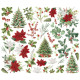 Simple Stories Simple Vintage Believe Floral Bits & Pieces 43pz