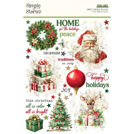 Simple Stories Simple Vintage Believe Rub-Ons