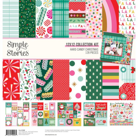 Simple Stories Hard Candy Christmas Collection Kit 30x30cm