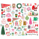 Simple Stories Hard Candy Christmas Bits & Pieces 62pz