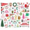 Simple Stories Hard Candy Christmas Bits & Pieces 62pz