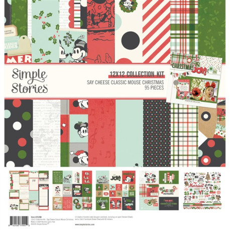 Simple Stories Say Cheese Classic Mouse Christmas Collection Kit 30x30cm