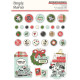 Simple Stories Say Cheese Classic Mouse Christmas Decorative Brads 31pz