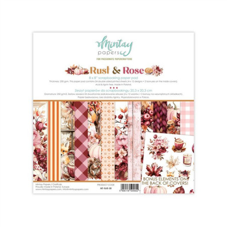 Mintay Papers Rust & Rose Paper Pad 20x20cm
