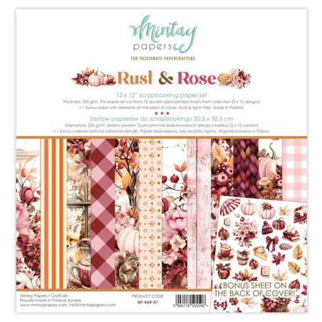 Mintay Papers Rust & Rose Paper Pad 30x30cm