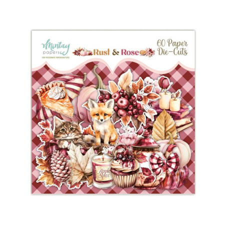 Mintay Papers Rust & Rose Paper Die-Cuts 60pz