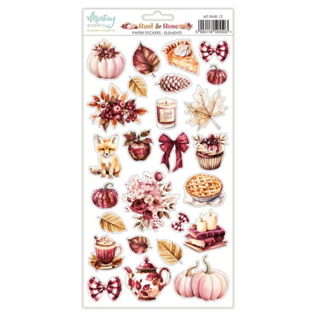Mintay Papers Rust & Rose Paper Stickers Elements