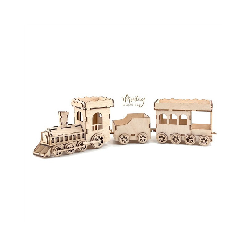 Mintay Papers Woodies Decor TRAIN
