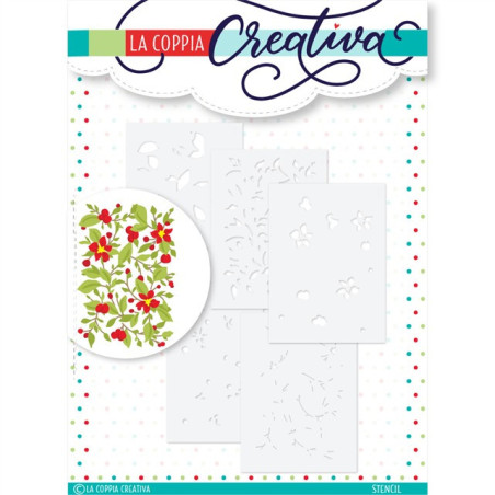 La Coppia Creativa Stencil PIZZO FIORITO 5pezzi