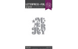 HERO ARTS Very Merry Letterpress + Foil Plate Merry