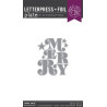 HERO ARTS Very Merry Letterpress + Foil Plate Merry