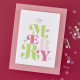 HERO ARTS Very Merry Letterpress + Foil Plate Merry