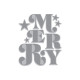 HERO ARTS Very Merry Letterpress + Foil Plate Merry