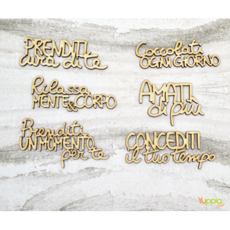 YupplaCraft Legnetti Frasi "prenditi cura di te"