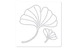 Florileges Stencil per piercing FEUILLES DE GINKGO 15x15cm