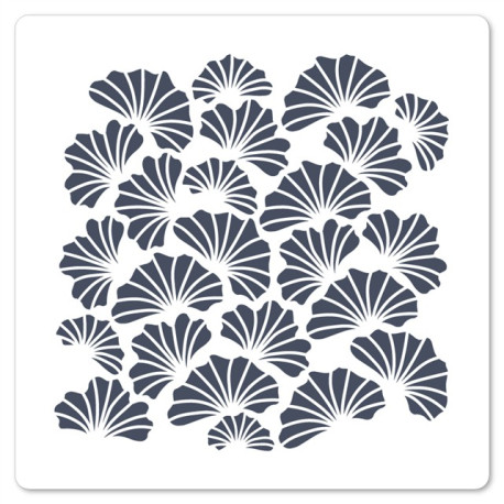 Florileges Stencil FOND GINKGO
