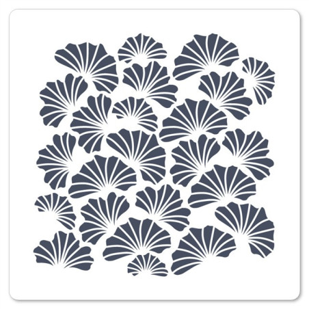 Florileges Stencil FOND GINKGO