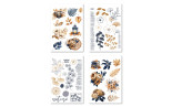 Florileges 4 Fogli Stickers GINKGO