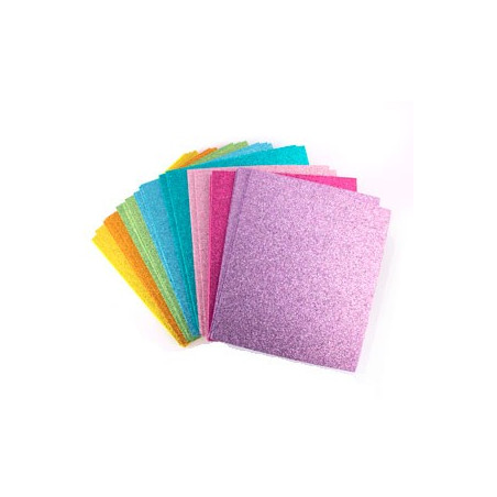 Kit Gomma Crepla Glitter Set Vivid 15x13,5cm