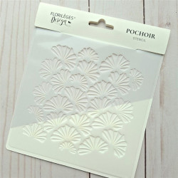 Florileges Stencil FOND GINKGO