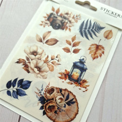 Florileges 4 Fogli Stickers GINKGO