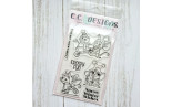 C.C. Design Mice Winter Clear Stamp