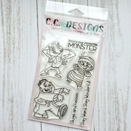 C.C. Design Vampy Friends Clear Stamp