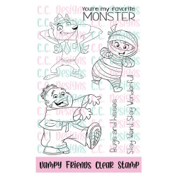 C.C. Design Vampy Friends Clear Stamp