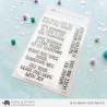 Mama Elephant VERY MERRY SENTIMENTS Clear Stamp