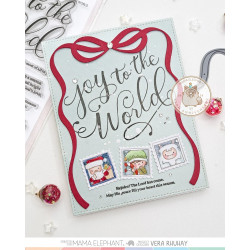 Mama Elephant JOY TO THE WORLD Clear Stamp